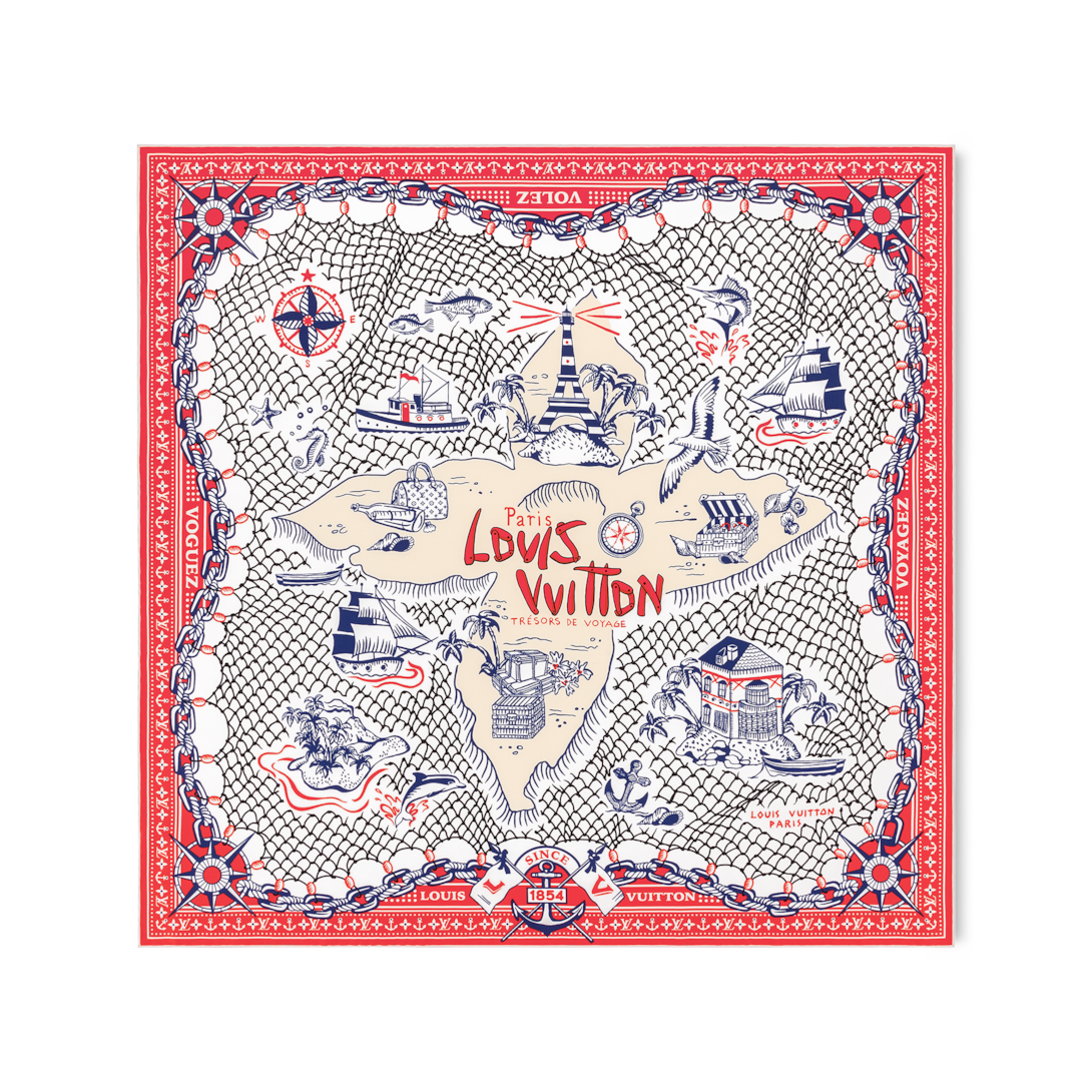 LV Ocean Treasure Map Square 70 S00 - Accessories | LOUIS VUITTON